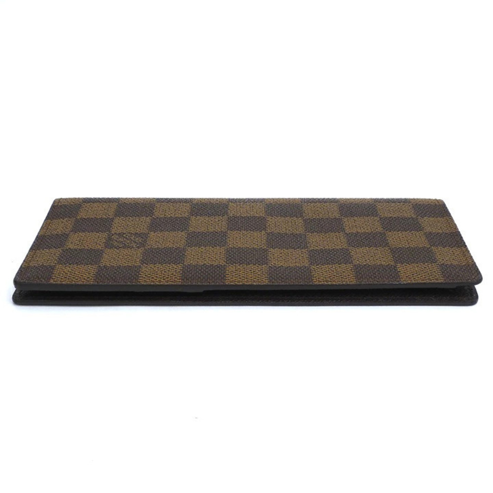 LOUIS VUITTON Portefeuille Cartes Credit Bi fold Wallet Damier Ebene Brown - Picture 4 of 8